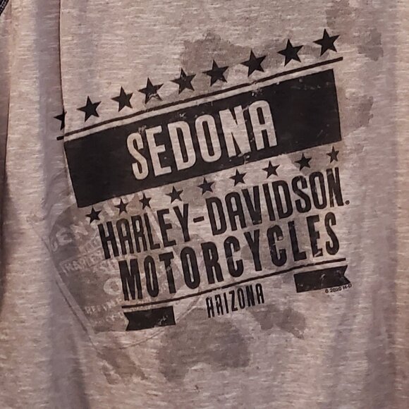 Harley-Davidson 2XL Raglan Henley Tee Sedona - Picture 3 of 5